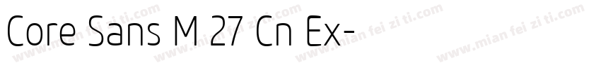 Core Sans M 27 Cn Ex字体转换